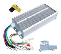 ZHOZHUT 2500W Intelligent Brushless Motor Controller 48V 60V 72V 36 MOSFET Electric Tricycle Control Unit with Junction Box for E-Bike Cargo Trike Scooter Conversion Replacement Part,2500W,48V 60V