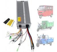 ZHOZHUT 3000W 48V 60V 72V Electric Tricycle Brushless Motor Controller With 36 MOSFET Power Transistors Intelligent Speed Control Unit For Cargo Trike Scooter And Mobility Vehicle,3000W,60V 72V