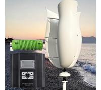 ZHOZHUT 3KW Wind Turbine Generator Kit 12V / 24V / 48V Windmill Generator With Controller And Unloader, High Efficiency Vertical Magnetic Levitation Wind Turbine For Boats, Terraces, Cabins,3000W,48V