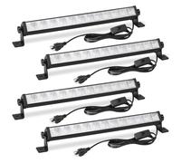 ZHPINGMX 4 Pack 24W LED Shop Light, Plug in Garage Light with 6.5FT Cord and On/Off Switch, 6000K 5400LM Work Shop Lighting for Garage Workshop Warehouse Factory Yard