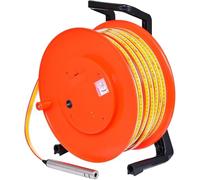 ZHPPED 10-300m Portable Deep Well Water Level Meter with Stainless Steel Probe, Boreholes Measuring Tools for Water Well Repairers, Indicator Light, Peak Display 100m(328ft)