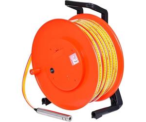 ZHPPED 10-300m Portable Deep Well Water Level Meter with Stainless Steel Probe, Boreholes Measuring Tools for Water Well Repairers, Indicator Light, Peak Display 100m(328ft)