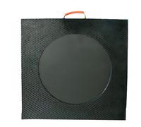 ZHPPED Backhoe Outrigger Pads, Rv Stabilizer Jack Waterproof Pads/Stackable Leveling Pad with Handle, Tow Truck Trailer Crane Wrecker Landing Gear 30x30x3cm/11.8x11.8x1.2in