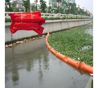 ZHPPED Flood Bags, PVC Float-Type Oil Containment Boom, PVC Oil Fence, DIY Installation River Lake Protect The Water Prevent Pollution, Customizable L20m/65.6ft-H90cm/35.4inch