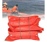 ZHPPED Flood Barrier, PVC Oil Boom, PVC Floating Oil Boom, Solid Floating Garbage Containment for River Surface, Recyclable L10m/32.8ft-H45cm/17.7inch