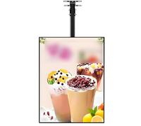 ZHPPED LED Menu Display Light Box, LED Restaurant Coffee Salon Display Light Box 3D Menu Board LED Backlit Menu Board For Restaurant Cafe Shops Wall Mounted Billboard Verticalscreen-60x70cm