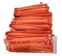 ZHPPED PVC Floating Oil Boom Heavy-Duty Reusable Containment Barrier for Marine & Industrial Use Quick-Deployment Oil Spill Control PVC Oil Boom for Ports, Rivers L10m/32.8ft-H60cm/23.6inch