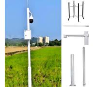 ZHPPED Security Camera Poles for Outside, Segmented Surveillance Stand with Screws & Ground Cage, Camera Mounting Pole Cameras Bracket A-6.5ft/2m