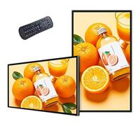 ZHPPED Wall Mount Digital Signage, Multi-Touch Screen Smart Split, Commercial Advertising Display, Time Switch, HD-MI/USB/WiFi/for Windows, Landscape/Portrait 43inch