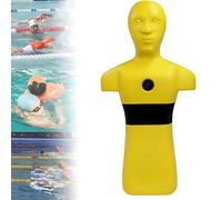 ZHPPED Water Rescue Dummy Drowning Prevention,Drowning Prevention Teaching Tools, Heavy Rescue Device,with 3 Water Injection Holes Yellow