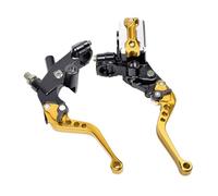 ZHQDRCY Grips Clutch Brake for CB125R for CBR1000RR Motorcycle Hydraulic Brake Lever Clutch Master Cylinder 7/8" 22 MM Brake Pump Handle(Gold)