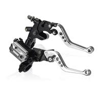 ZHQDRCY Grips Clutch Brake for CB125R for CBR1000RR Motorcycle Hydraulic Brake Lever Clutch Master Cylinder 7/8" 22 MM Brake Pump Handle(Silver)