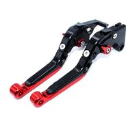 ZHQDRCY Grips Clutch Brake For Xjr 1300 For Xjr1300 2004-2016 Motorcycle Cnc Folding Extendable Brake Clutch Levers(Red)