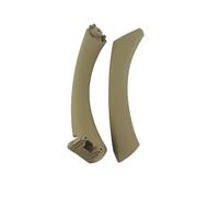 ZHQDRCY Side Door Handle Cover for E90 E91 for 3 Series 2005-2012 Car Inner Left Right Inside Handle Door Panel 51417230853 Pull Trim Cover(Left Beige 2pcs)