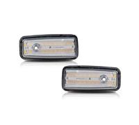 ZHQDRCY Turn Signal Light Lamp For Benz For G Class For W463 For W461 For G500 For G550 For G55 For G63 For G65 1986-2002 LED Side Repeater Light Turn(Clear Lens)