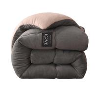 ZHQFLC Cotton Duvet, Double-sided Velvet Warm Quilt Core, Super Warm Milk Velvet + Lamb Cashmere Fabric, Ultra Soft Warms Fluffy (A,200x230cm/4.5kg)