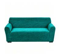 ZHQFLC Stretch Jacquard Sofa Cover Full Wrap Slipcover, Anti Scratch Cat Proof Elastic Couch Protector, Non Slip Washable All-Inclusive Lazy Sofa Cover (emerald green,3 Seater 185-230cm)