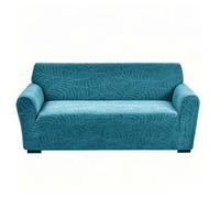 ZHQFLC Stretch Jacquard Sofa Cover Full Wrap Slipcover, Anti Scratch Cat Proof Elastic Couch Protector, Non Slip Washable All-Inclusive Lazy Sofa Cover (water blue,4 Seater 235-300cm)