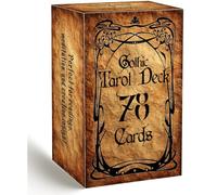 ZHQGYN Gothic Tarot Deck, Major and Minor Arcana, Vintage Black and White Art, Tarot Cards with Guidebook, Tarot for Beginners and Experienced Readers, Divination, and Spiritual Divination Tool