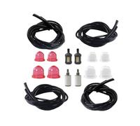 ZHRANXZ Petrol Fuel Line Hose with black 4 Sizes Common 2 Cycle Small Engine Weedeater Chainsaw Fuel Line(4 feet each) Fuel FilterTube Primer bulb Replacement kit