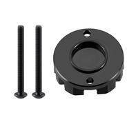 ZHRCFUN CNC Aluminium Alloy RC Motor Lid Motor Cover for Ta-mi-ya 1/12 1/24 Lunch Box Monster Truck Upgrade Parts (Black)