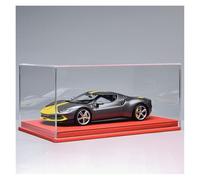 ZHRDWE 1:18 Ferrari 296 Alloy Super Sports Car Model Car Art Ornaments Collection Gift Model Vehicle(Grey-C)