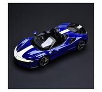 ZHRDWE 1:18 For Ferrari SF90 Alloy Toy Car Collection Vehicle Ornaments Enthusiasts Gift Model Vehicle(Blue-A)