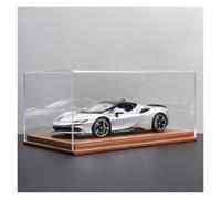 ZHRDWE 1:18 For Ferrari SF90 Large Alloy Supercar Toy Model Art Ornament Collection Model Vehicle(Gray-C)