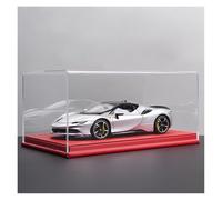 ZHRDWE 1:18 For Ferrari SF90 Large Alloy Supercar Toy Model Art Ornament Collection Model Vehicle(Gray-B)