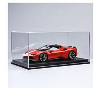 ZHRDWE 1:18 For Ferrari SF90 Large Alloy Supercar Toy Model Art Ornament Collection Model Vehicle(Red-A)