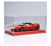 ZHRDWE 1:18 For Ferrari SF90 Large Alloy Supercar Toy Model Art Ornament Collection Model Vehicle(Red-C)