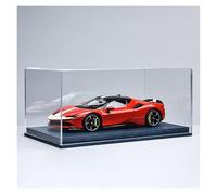 ZHRDWE 1:18 For Ferrari SF90 Large Alloy Supercar Toy Model Art Ornament Collection Model Vehicle(Red-B)