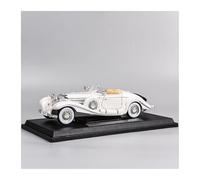 ZHRDWE 1:18 For Mercedes-Benz 500K Metal Antique Classic Model Cars Collectible Toy Vehicles Model Vehicle(White-C)