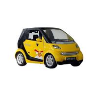 ZHRDWE 1:18 For Mercedes-Benz SMART Pixie Sound And Light Boomerang Alloy Miniature Model Car Toys Model Vehicle(Yellow)
