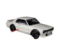 ZHRDWE 1:18 For Nissan GTR KPGC10 1972 White Racing Edition Alloy Collectible Model Car Scene Display Vehicle Model Vehicle