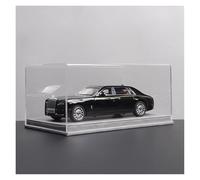 ZHRDWE 1:18 For Rolls-Royce Phantom Alloy Toy Diecast Car With Sound And Light Static Display Of Collection Vehicles Model Vehicle(Black 2)