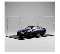 ZHRDWE 1:24 For BMW M4 Background Display Box Metal Car Model Toy Collectible Display Decoration Vehicles Model Vehicle(Dark purple)