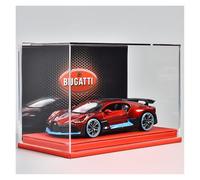 ZHRDWE 1:24 For Bugatti Chiron Die-cast Car Collection Display Gifts Souvenirs Model Vehicle(Red-A)