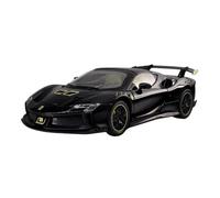 ZHRDWE 1:24 For Ferrari LaFerrari SF90 Alloy Super Sports Car Model Toy Boy Retro Ornaments Model Vehicle(Black)