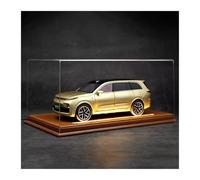 ZHRDWE 1: 24 For Ideal L9 New Energy Alloy Collector's Edition Car Model Toy Light Leather Transparent Display Box Model Vehicle(Beige)