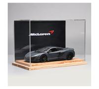 ZHRDWE 1:24 For McLaren 675LT Supercar Static Vehicle Model Toy Desktop Ornament Gift Model Vehicle(Grey-B)
