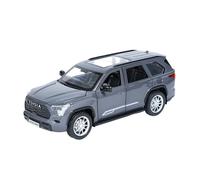 ZHRDWE 1:24 For Toyota Red Shirt Spray Version Alloy Model Car Toy Static Ornament Boy Adult Collection Model Vehicle(Grey)