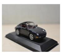 ZHRDWE 1:43 For Porsche 911(993) Targa Black Collectible Hyper Miniature Car Toys Computer Bookshelf Desktop Display Model Vehicle
