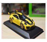 ZHRDWE 1:43 For Porsche 911 GT2 RS Yellow Adult Collectible Model Car Static Display Vehicleh Model Vehicle