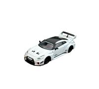 ZHRDWE 1:64 For Nissan GTR R35 35GT-RR Lb White Alloy Racing Vehicle Model Car Toy Collection Display Model Vehicle