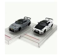 ZHRDWE 1:64 For Nissan GTR R35 RR LB Collector's Edition Alloy Die-cast Cars Scene Decoration Display Model Vehicle(Gray)