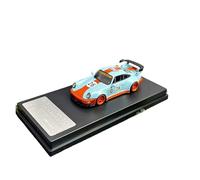 ZHRDWE 1:64 For Porsche RWB 964 Gulf Blue Alloy Miniature Car Toy Adult Commemorative Static Ornaments Model Vehicle