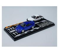ZHRDWE 1:64 for Toyota MR2 SW20 AE86 Initial D Set Race Car Toy Model Static Collectible Ornament vehicle Model Vehicle(Blue)