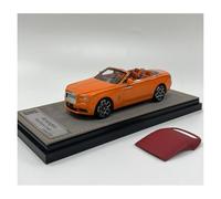 ZHRDWE Die-cast Resin 1：43 For Rolls-Royce Shadow Collectible Miniature Car Home Or Office Décor Fans Gift Model Vehicle(Orange)