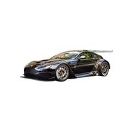 ZHRDWE Diecast Car 1:18 For Aston Martin VANTAGE V12 GT3 Sports Model Collection Gift To Friends And Family Black White Racing Car Vehicle(Black)